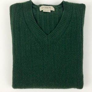 J.CREW hunter green sweater.